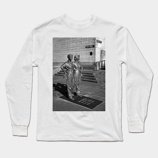 Women of Steel in Mono Long Sleeve T-Shirt by galpinimages